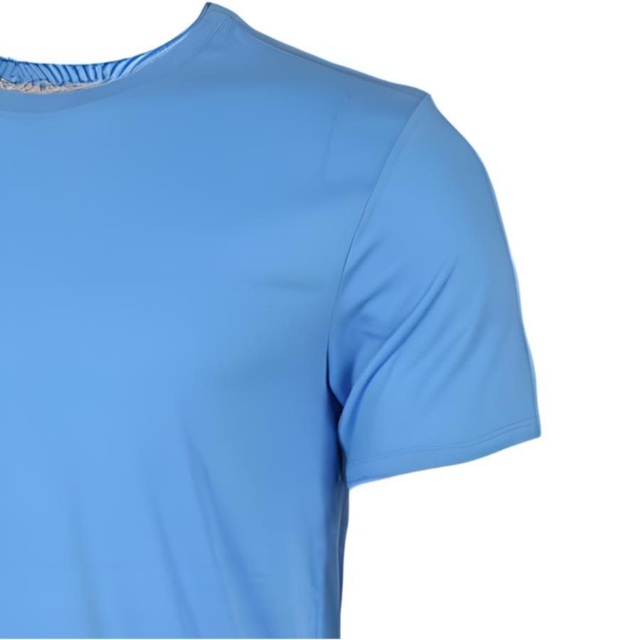Jordan Dri-Fit, однотонная быстросохнущая футболка с круглым вырезом, повседневная футболка с короткими рукавами и принтом дофамина, мужские топы, синий 743037-412