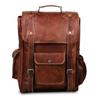 Handmade Vintage Genuine Brown 100% Leather Backpack Rucksack Travel Bag Unisex