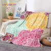 3D Mandala Yoga Flower Bohemia Meditation Nature Soft Flannel Blanket for Bed Bedroom Sofa Picnic,Throw Blanket Outdoors Leisure