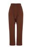 Женские модные новые брюки Коричневые тканые муслиновые брюки