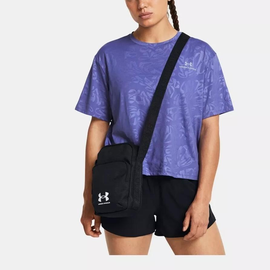 Under Armour Полиэстеровая сумка через плечо, Сумка-кроссбоди Обычная Унисекс Черная 1381912-001