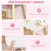 Children's dressing table set with stool, mirror, drawers, clothes rails for ages 3-8, 56 x 38 x 87.8 cm, white