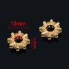 5pcs 6.5mm Large Hole Round Bead Copper Zircon Spacer Beads Bracelets Ring Spacers Beads Accessories Necklace Jewelry Findings