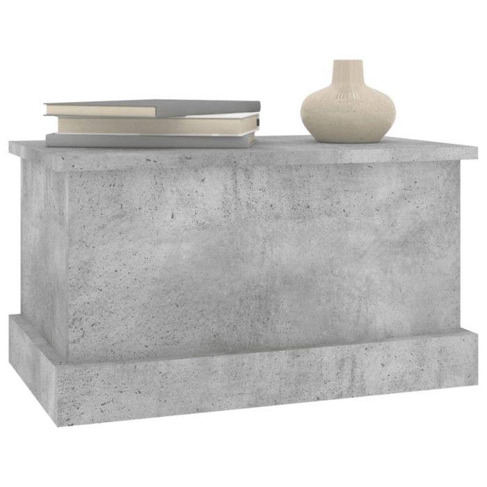 VidaXL Storage Box Concrete Grey 50x30x28 Cm Engineered Wood 816500