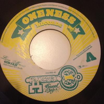 7-дюймовая пластинка GINJAH / CONSCIOUS FYAH - Love Music / Unity ONE00201 Oneness Records 2008 Германия Регги, Ска и Даб Б/у