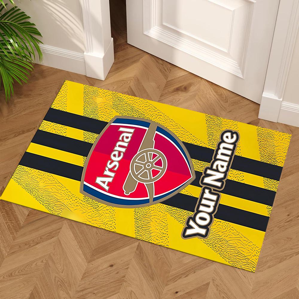 Arsenal F.c. Customize Text Area Rug Design for Balcony Living Rooms Study room Foyer Anti-slip Rug Office home decor