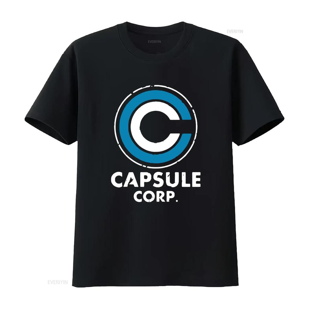 Mens Dark Grey Capsule Corp Dragon T Shirt S to 5XL Cool Design vintage Washed Casual Stretched Comfortable streetwear graphic