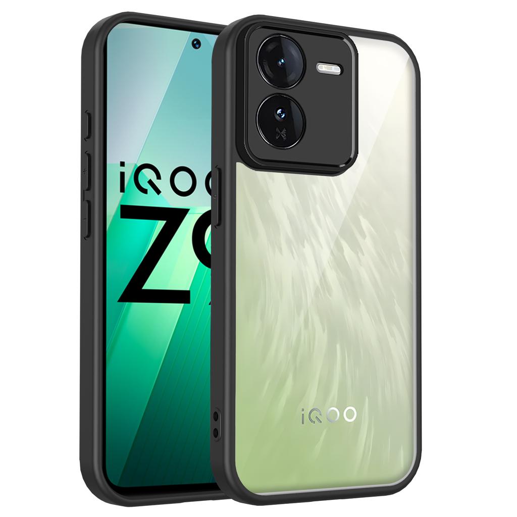 Для Vivo IQOO Z9x Чехол vivo iqoo z9x Чехол для телефона Vivo IQOO Z9x Чехол-бампер с воздушной подушкой Силиконовый бампер Прозрачная матовая задняя крышка Жесткий