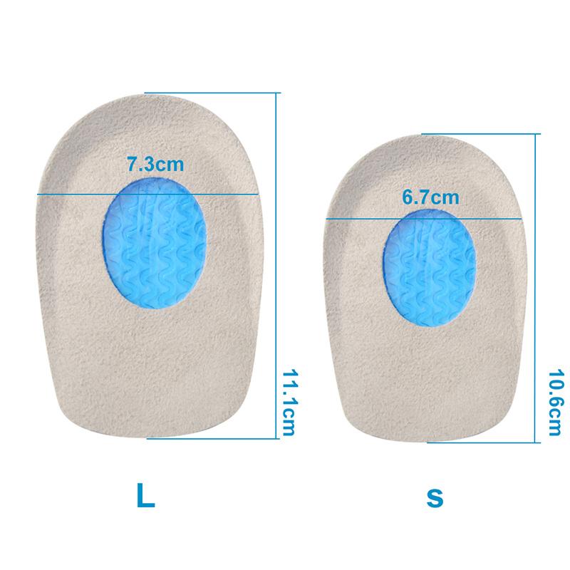 1 Silicone Gel Heel Cushion for Feet Soles Relieving Foot Pain Protectors Spur Support Shoes Pad Feet Care Massage Inserts Insoles