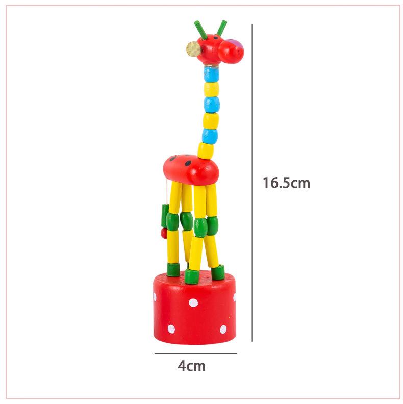 Learning Toys Wooden Animal Simulation Giraffe Developmental Kids Intellectual Educational Learning Toys  Give Gifts To Children