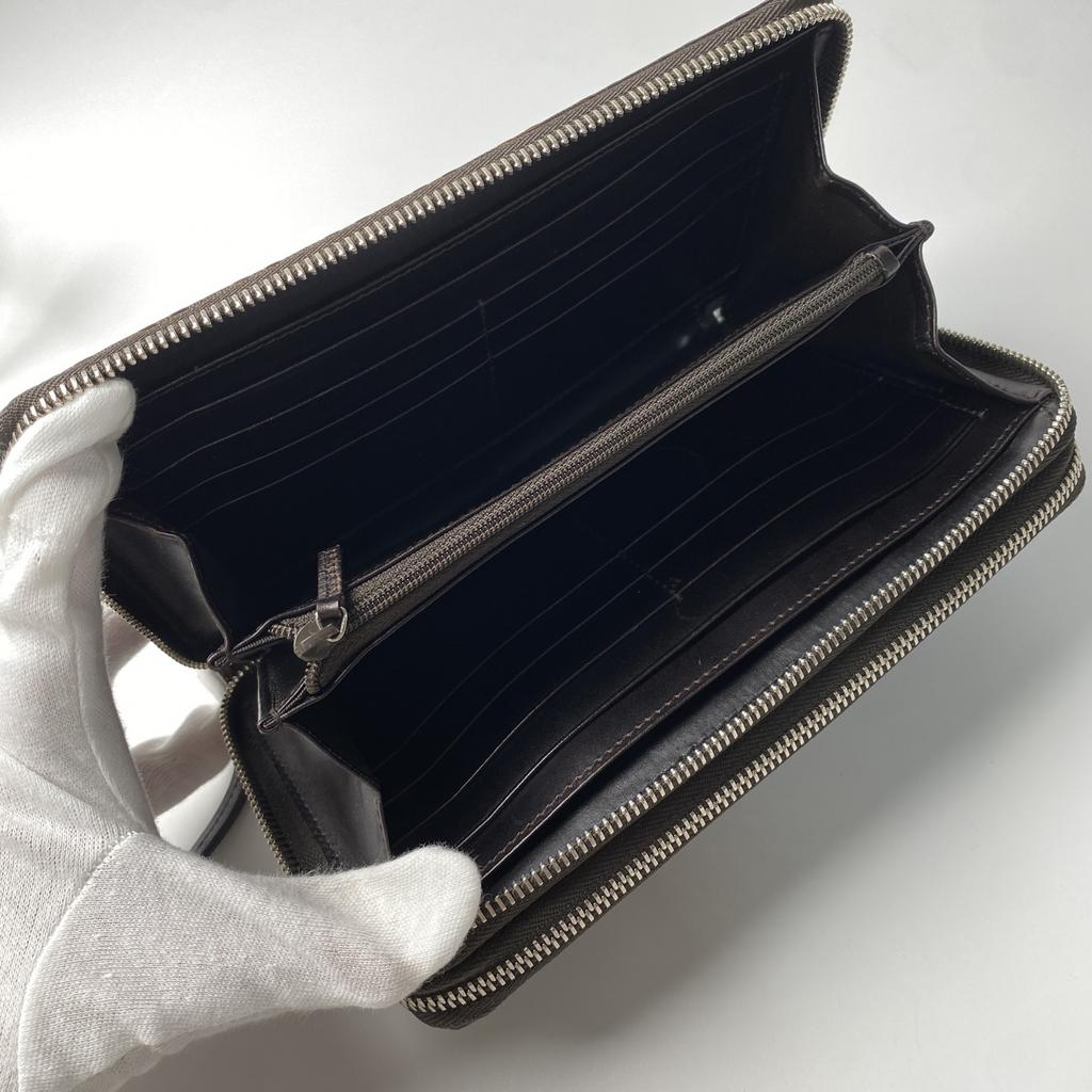 Used GUCCIPurse Brown Leather Mens