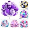30pcs/set Pink Blue Purple Metallic Sequin Balloons for Birthday Wedding Graduation Party Balloon Baby Shower Decoration