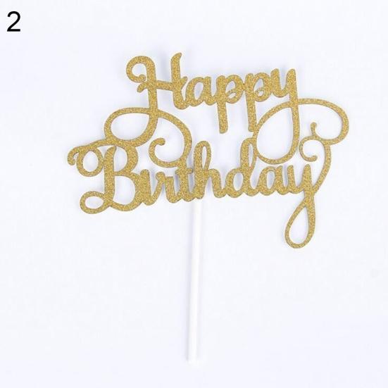 1 шт. С днем рождения, десертный топпер для торта, вставная карточка, сувениры для вечеринки, украшение