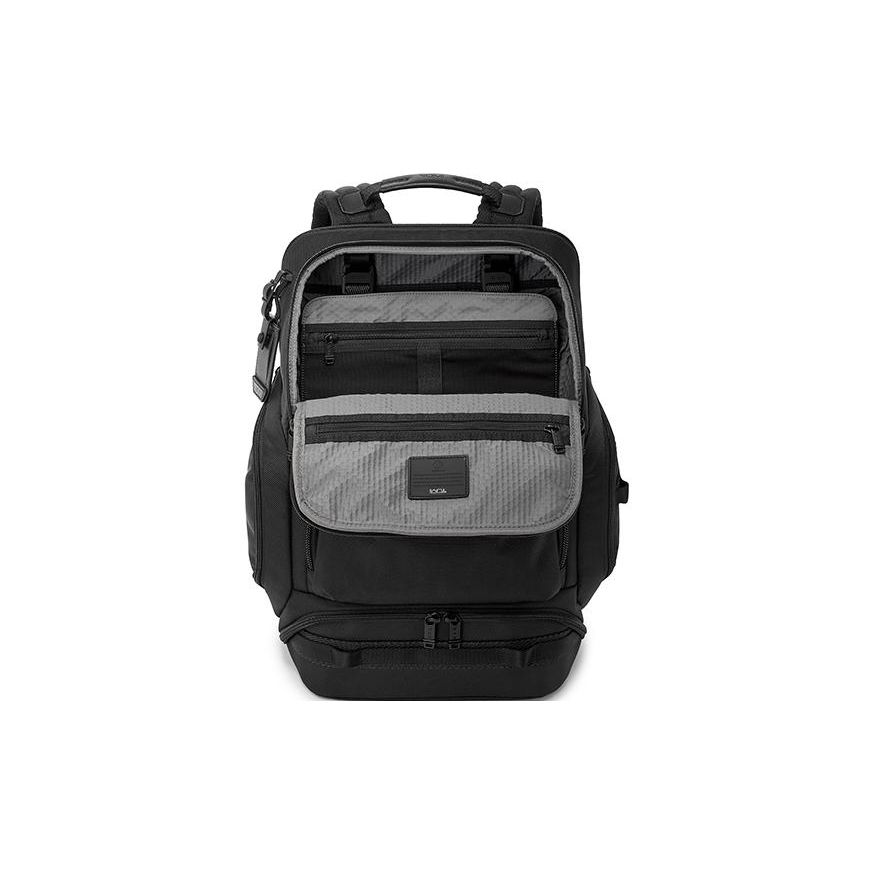 Tumi Alpha Bravo Multifunctional Storage Durable Commuter Large Capacity Nylon Backpack Men Backpack Black 0232715D