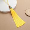 Chinese Classic Tassels Delicate Ethnic Style Flower Metal Frame Pendants DIY Handicraft Ornaments Key Ring Decoration