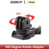 360° Rotate Mount Helmet Adapter Holder Base For GoPro Hero 12 11 10 9 8 7 6 5 Insta360 X2 X3 DJI Osmo Action Camera Accessories