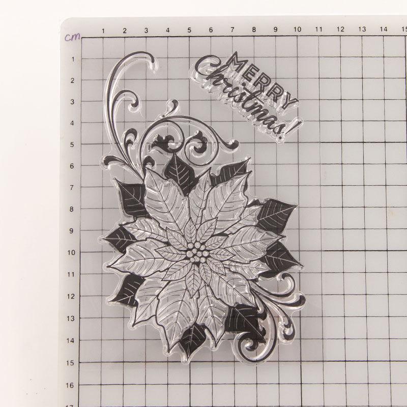 Лист ветка прозрачные силиконовые прозрачные штампы для печати DIY Скрапбукинг Фотоальбом Декор Искусство Сад Растение