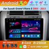 Автомобильный видео мультимедийный плеер DSP Стерео 2.5D экран для Suzuki Grand Vitara 3 2005 - 2015 Navi GPS Android 14 WiFi BT Головное устройство