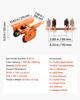 Electric Hoist Manual Trolley, 0.5 Ton Load Capacity for PA200 PA250 PA300 PA400 PA500, Push Beam Trolley with Dual Wheels, 68-110 mm Adjustable Beam