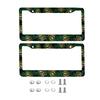 Best-selling pattern American Car 12" x 6" Laser Cut Chrome FLicense Plate Frames- Car/Truck/SUV Automobile Decoration Accessory License Plate Covers