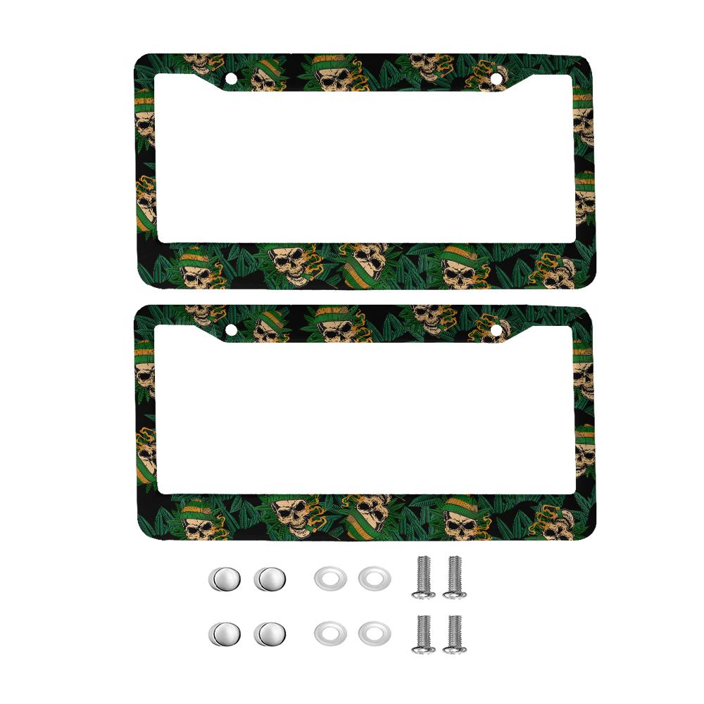 Best-selling pattern American Car 12" x 6" Laser Cut Chrome FLicense Plate Frames- Car/Truck/SUV Automobile Decoration Accessory License Plate Covers