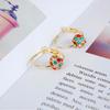 Wedding Party Wearing Woman Female Crystal Ball Fashion Alloy Drop Earrings Gift for Friend AVE