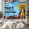 NIPINUS Christian Wall Tapestry with Bible Verses - Joshua1:9,Large tapestry wall hanging,Green Retro Motivational Flags Tapestry for Bedroom, Dorm,