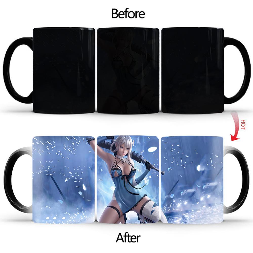 Nightdress Beauty Heat Sensitive Cup BSKT-162 Color Change Mugs Coffee Cups Custom Mug Anime Personalized Gifts Drinkware Kawaii
