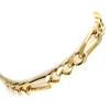 [L0662] - Gold Plated Bracelet 'Figaro' 20 Cm 7 Mm