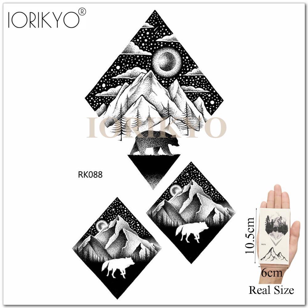 Временная геометрическая татуировка