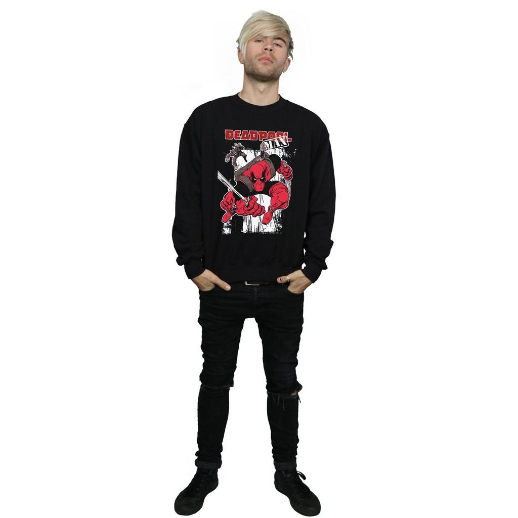 Marvel Mens Deadpool Max Sweatshirt