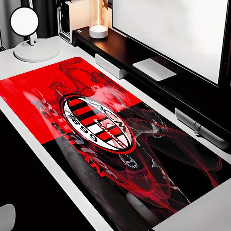 Associazione Calcio Milan Theme Premium Non-slip Mouse Pad with Stitched Edges,Durable Rubber Material,for Desktop & Gaming Great Gifts
