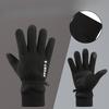 Warm Gloves for Men In Winter Plus Velvet Thickened Warm Touch Screen Non Slip Outdoor Riding Double Sided Fleece Gloves