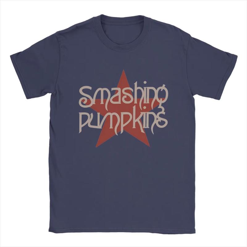 Smashing Pumpkins T Shirt Unisex Cotton Vintage TShirt Crew Neck Tee Shirt Short Sleeve Tops Gift Idea