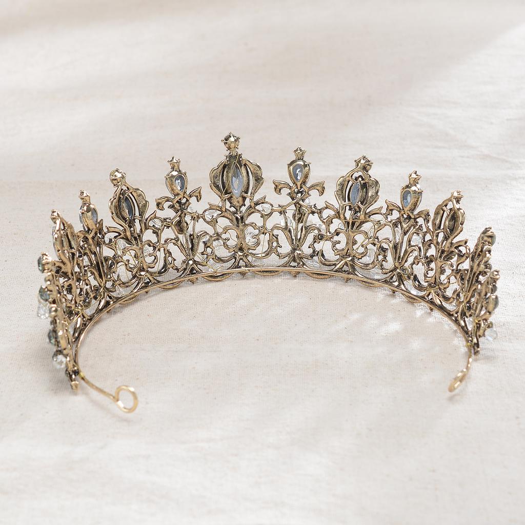 Свадебная черная корона новая ретро барочная хрустальная корона аксессуары для волос