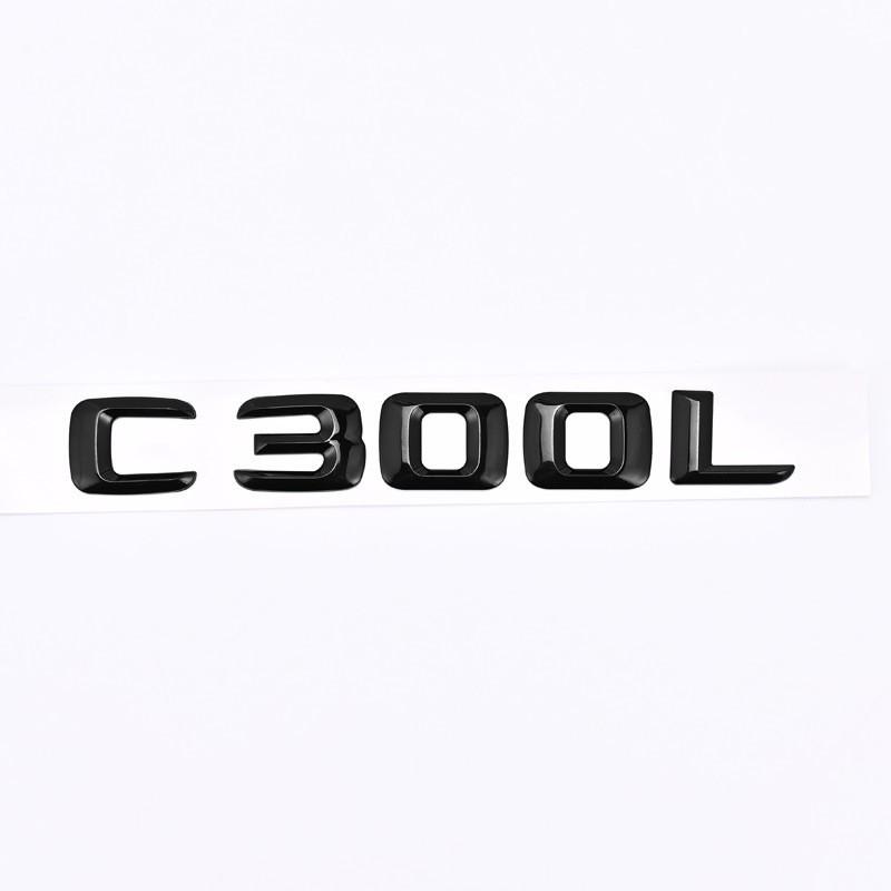 Цифровые шильдики на багажник Mercedes-Benz C-Class для C180L, C200L, C260L, C300L, C450