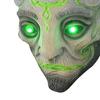 Хэллоуин Лесной Дух Эльф Маска Светодиодный Ужас Головной Убор Реалистичный Зеленый Эльф Старик Головные Уборы Косплей Костюмы для Вечерние