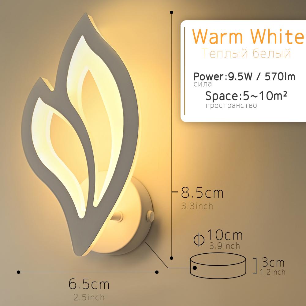 Светодиодные современные настенные светильники для спальни, прикроватного декора, освещения, кухни, столовой, коридора, простого акрилового домашнего использования, настенного освещения