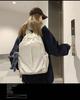 Модный легкий рюкзак в корейском стиле для студенток колледжа - однотонный, большой вместимости, идеально подходит для отдыха и путешествий