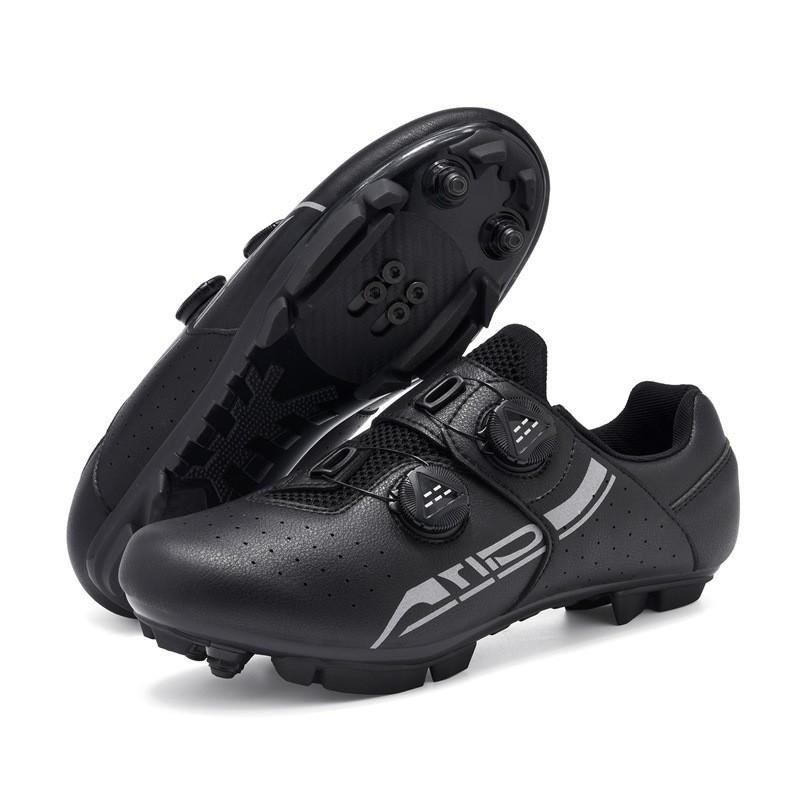 Unisex Cycling Shoes Road Mountain Bikes Hard Sole Clipless Flat Pedal Compatible Lightweight Bike Footwear