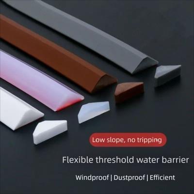 Self-Adhesive Backing Water Retaining Strip Foldable Design Bendable Silicone Barrier Home Use