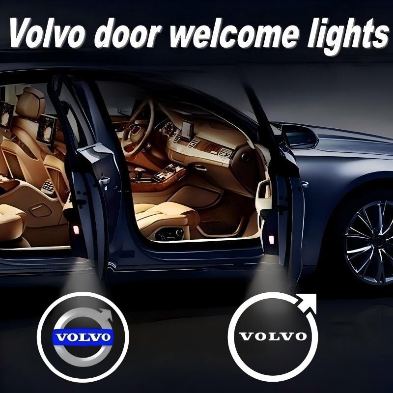 2Pcs Car LED Door Welcome Light For Volvo V40 V60 V90 XC40 XC60 XC90 S60 S90 Projector Logo Ghost Shadow Light Auto Accessories