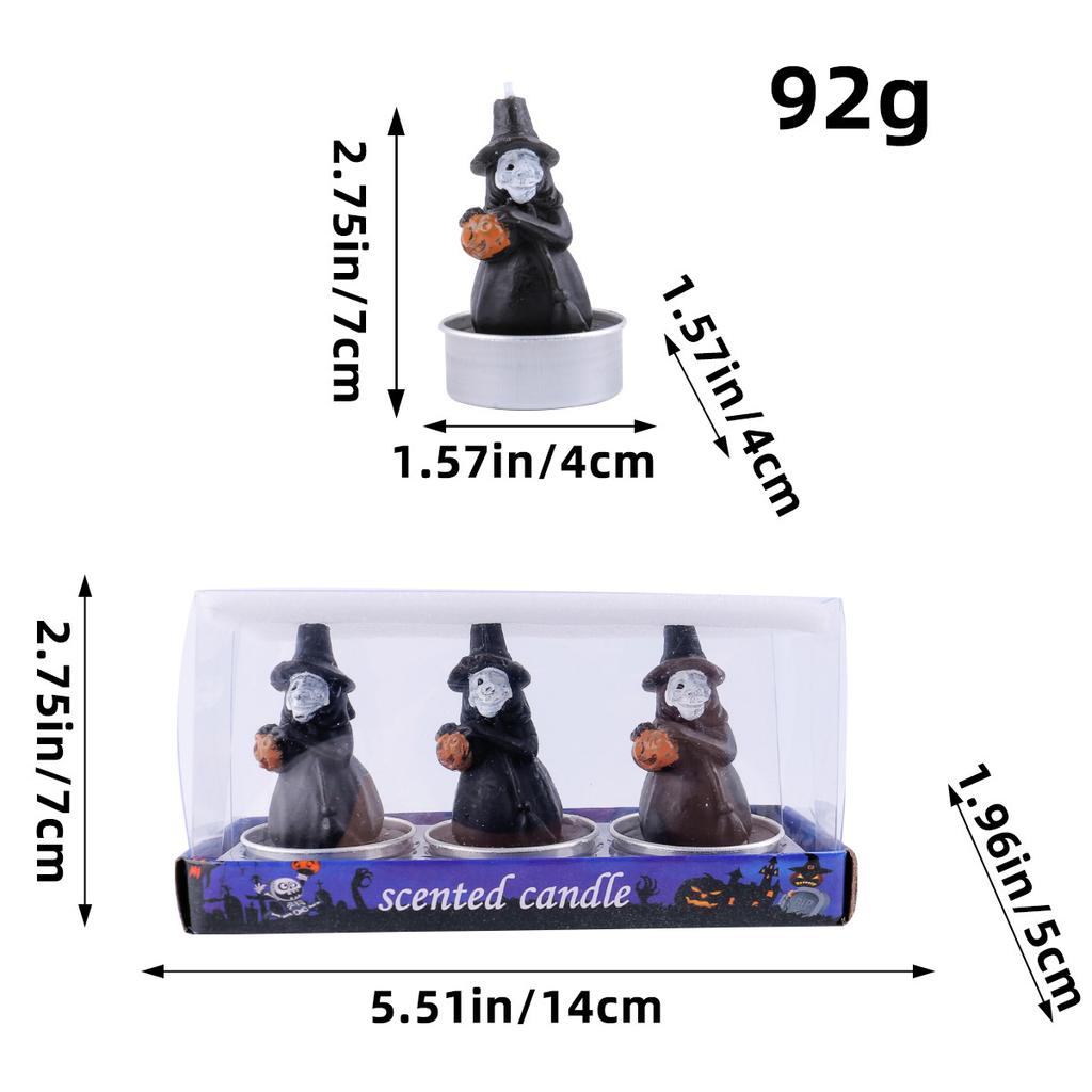 Хэллоуин Свеча Украшение Фестиваль Призраков Вечеринка Композиция Забавная Тыква Скелет Маленькая Свеча Фото Реквизит Свеча