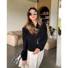 Women S Stand Collar Big Pocket Jacket Casual Outerwear