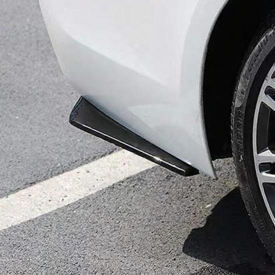 Универсальный спойлер-накладка на задний бампер АБС-пластик стиль карбонового волокна диффузор простая установка накладка на заднее крыло автомобиля для автостайлинга