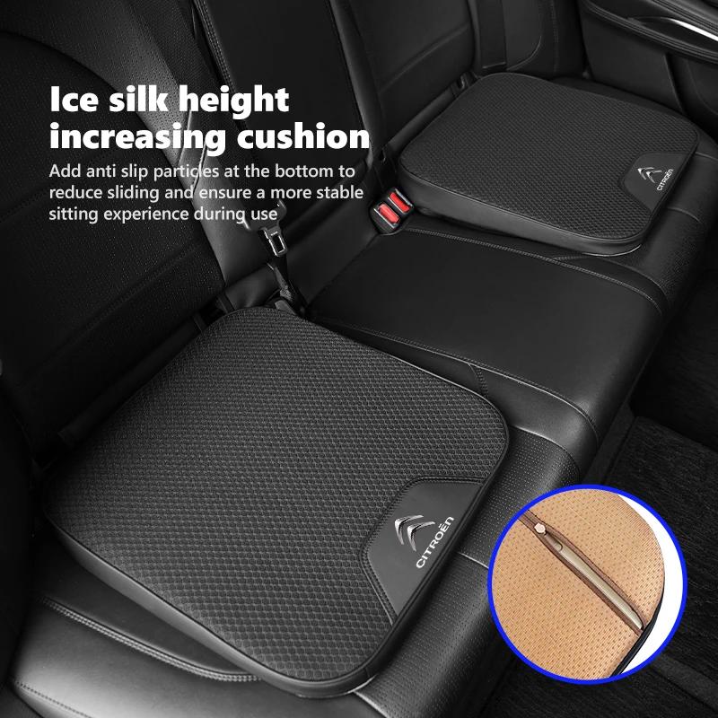 Car Seat Heightening Cushion Ice Silk Mat Non-slip Comfort Pad For Citroen Grand Berlingo Jumper Celysee Xsara Picasso Aircross