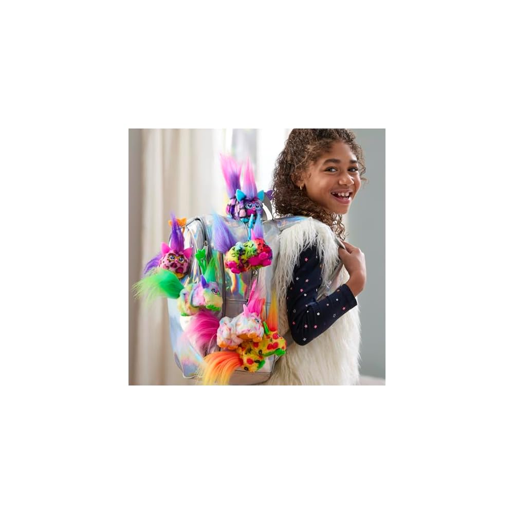 Hasbro Furby DJ Furbling Клубничный Капкейк Мини-Друг Звуковая и Музыкальная Плюшевая Игрушка для Детей от 6 лет Белый и Розовый