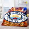 Manchester City Customize Text Blanket Gift Customizable Blanket Comfortable Suitable for Chair Bed Sofa Home Decor Ideal for All Seasons