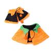 Тыква для питомца Плюшевая накидка Двусторонняя Завязки Регулируемая Собака Кошка Забавная Милая Хэллоуин Костюм Нарядный