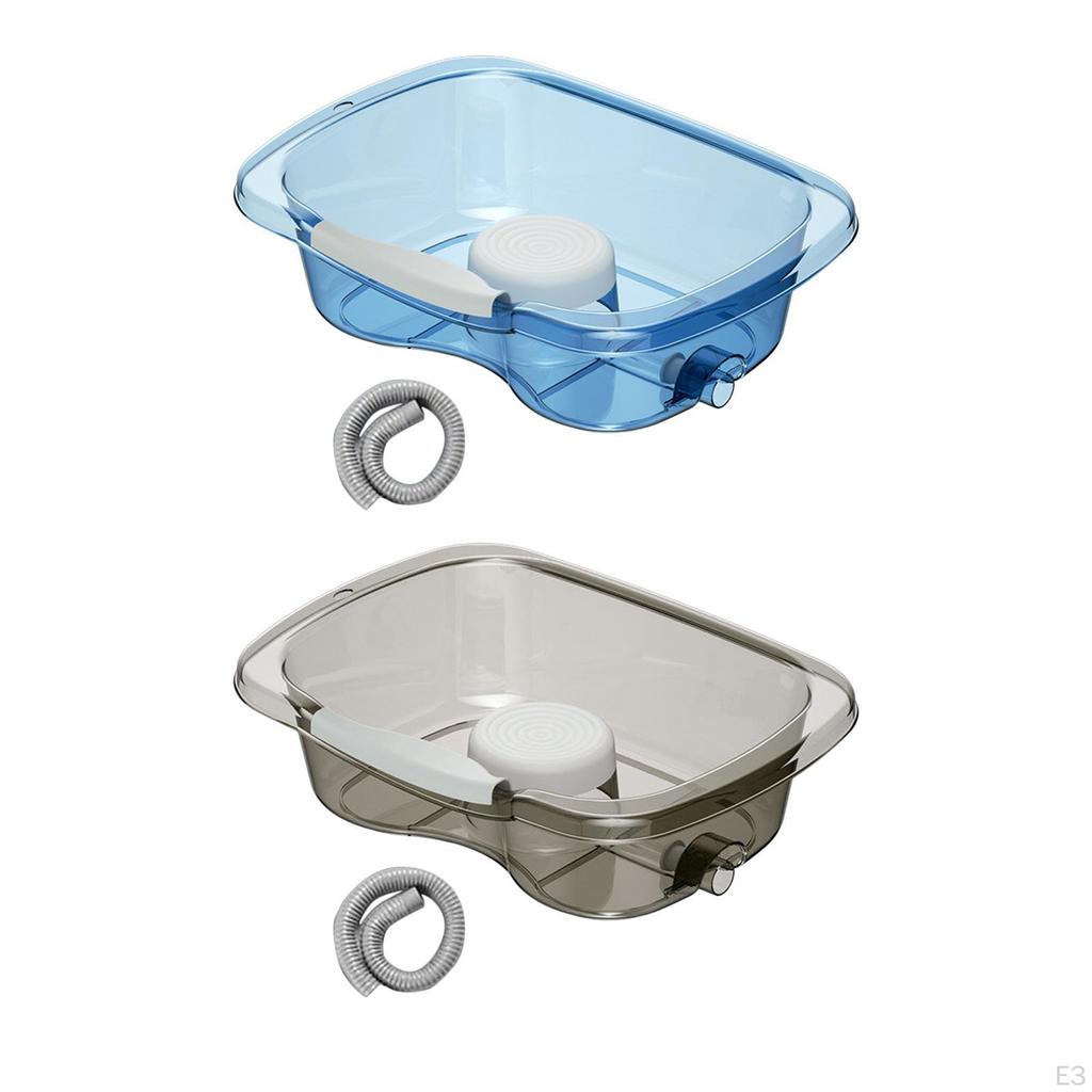 Шампунь для мытья волос со сливным шлангом, высокая прозрачная портативная чаша для мытья посуды